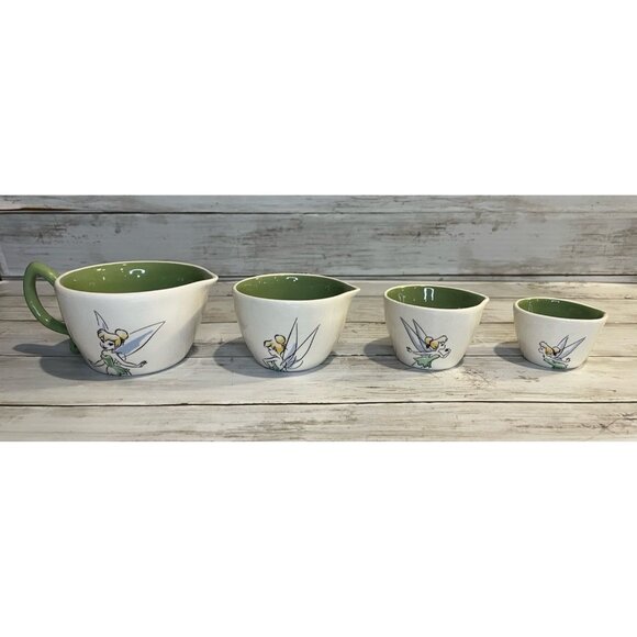 Rae Dunn Disney Tinker Bell Nesting Measuring Cup Set - Picture 2 of 11